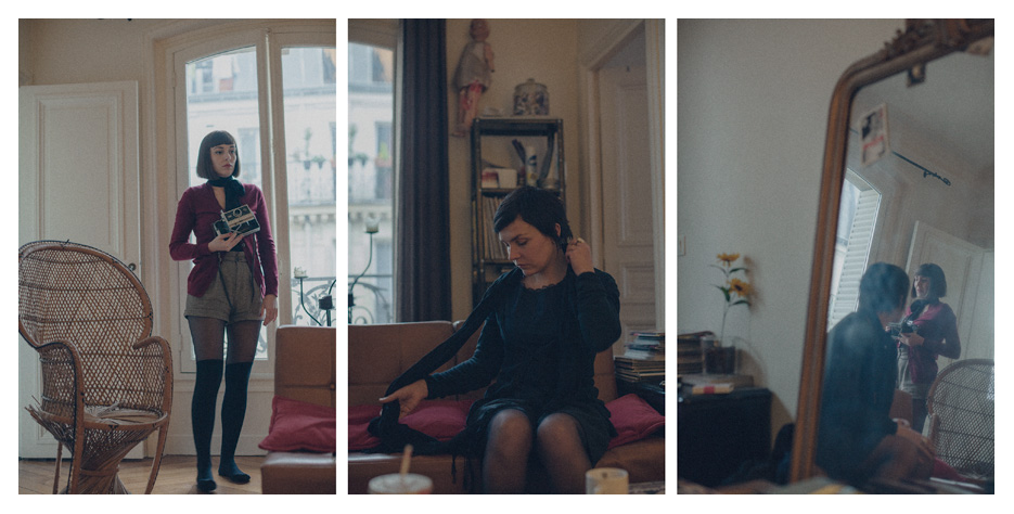 Anne & Cécile in Paris, triptych photo by Tom Spianti