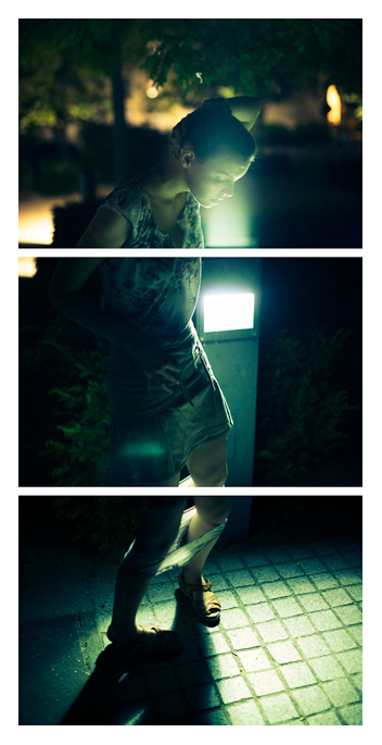 Eve - Night Light Triptych by Tom Spianti