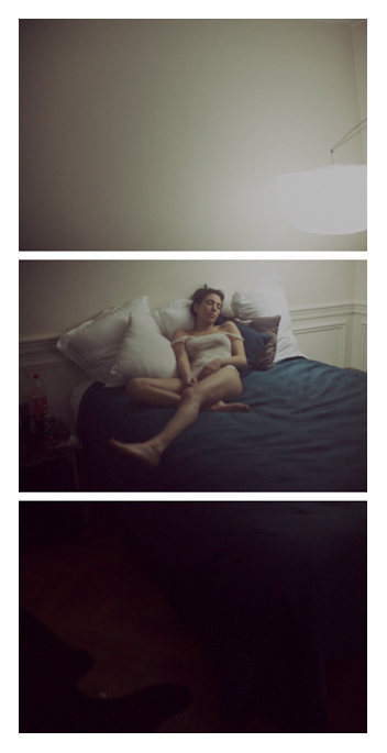 Yasmina - sweet bed time triptych by Tom Spianti