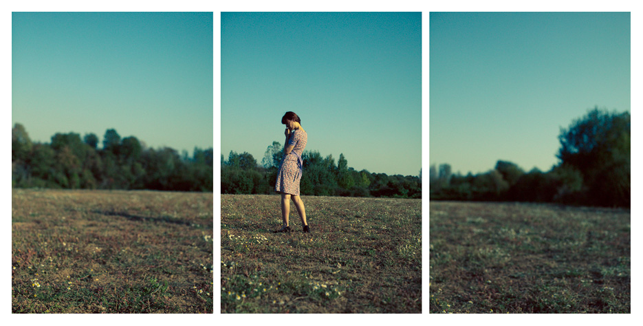 Anna - farmland triptych by Tom Spianti