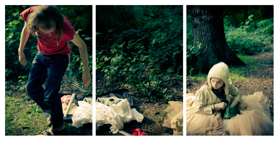 Ava & Pit - Forest Triptych by Tom Spianti