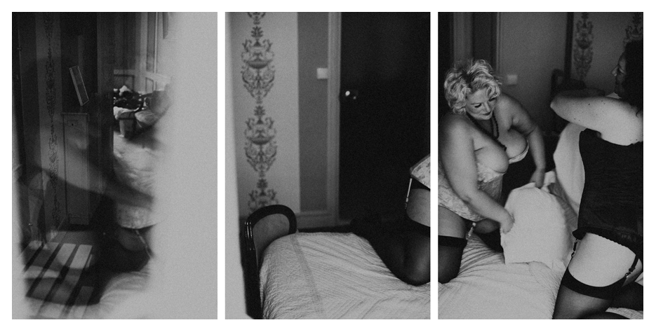fe & bianca - Fellini's tribute triptych by Tom Spianti