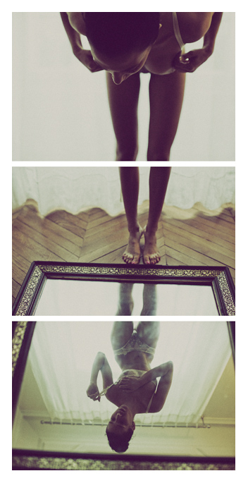 Yasmina - mirror triptych by Tom Spianti